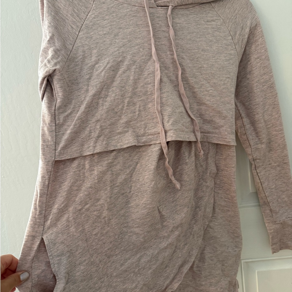 Light Pink Hooded Sweatshirt